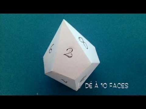 Comment faire un décaèdre Dé à 10 faces et antiprisme carré