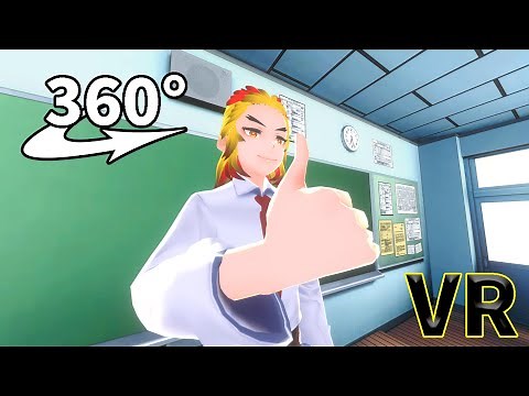 【VR】煉獄先生 授業風景 鬼滅学園物語風『鬼滅の刃』【360度動画】