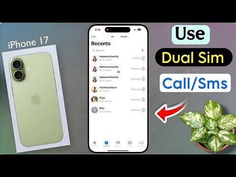 How to Use Dual Sim on iPhone 17 | Set Default Voice Line on iphone 17