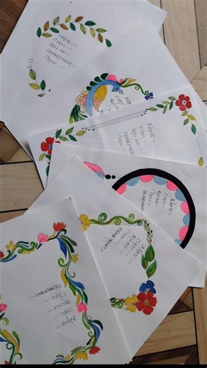 Easy frond page #diy #craft #art #shortvideo #youtubeshorts #craftalbum