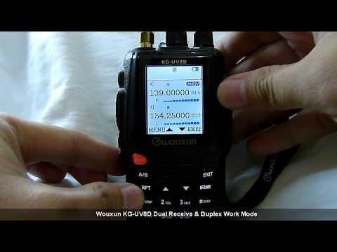 Wouxun KG-UV8D Dual Receive & Duplex Work Mode