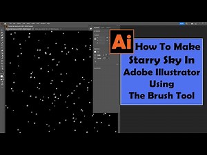How to make a Starry Sky in Adobe Illustrator with the Brush Tool