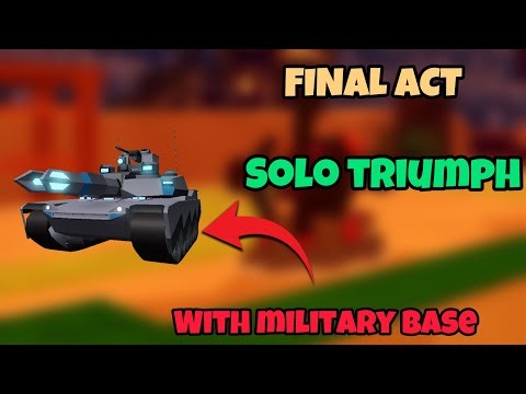 Final Act Solo Triumph with MILITARY BASE! | Roblox Tower Defense Simulator