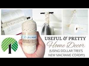 *NEW* Dollar Tree DIY's (using all new macrame products!)