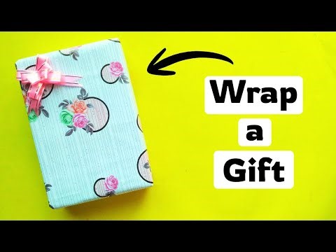How To Wrap a Gift Box With Ribbon | Gift Wrap a Rectangular Box | How Wrap a Gift For Birthday