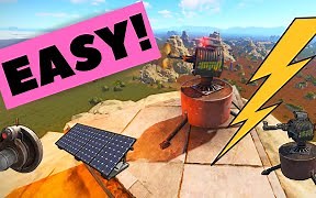 Rust 建筑教学 - 如何安装电力驱动炮台