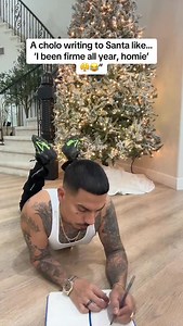 A cholo writing to Santa like… ‘I been firme all year, homie’ 😤😂” #explore #reels #relatable | Nestor Aguilar