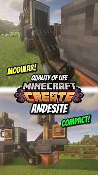 QOL Andesite Farm Create Mod #createmod #minecraft
