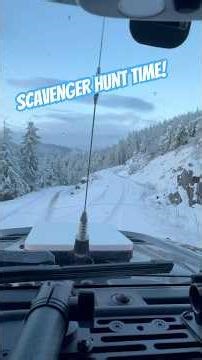 Get out and find it before the snow buries it! #snowwheeling #jeep #scavengerhunt #rubicon #jk #tj