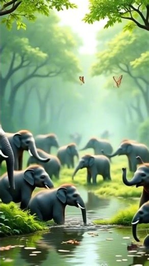 Little elephants Cute - 2 #trending #trendingshorts #elephant #shortvideo #shorts