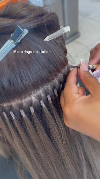 If you want zero glue, zero heat, and reusable hair—this method’s for you. Flexible, secure, and perfect for thick or medium hair. #bromleyhairstylist #microringextensions #hairtok #londonhairextensions #bromleyhairextensions #londonsalon