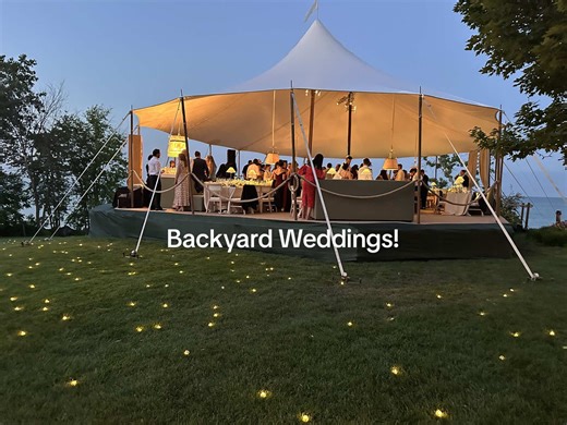 Backyard weddings are beautifully complicated to plan! #weddingplanningtips #weddingtiktok #weddingwisdom