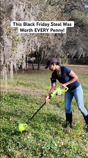 Garden Maintenance Made EASY With My New Weed Eater! #homegardening #garden
