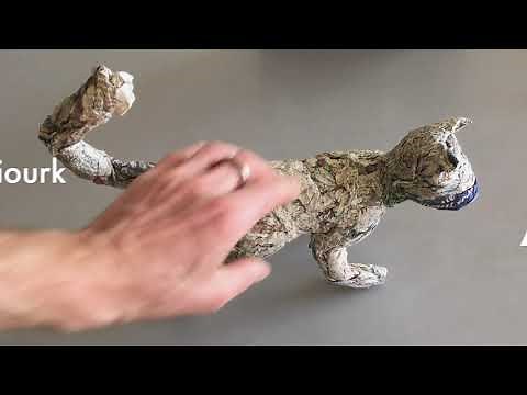 Make your cat out of paper maché