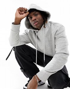 COLLUSION hoodie in grey marl | ASOS