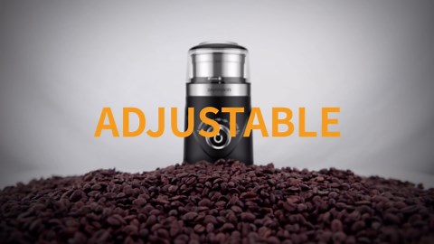 SHARDOR Upgraded Adjustable Coffee Grinder Electric, Herb/Spice, Espresso Grinder with 1 Removable Stainless Steel Bowl, Black, 2.0