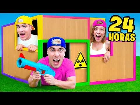 24 HORAS EN BUNKER DE CARTON !!