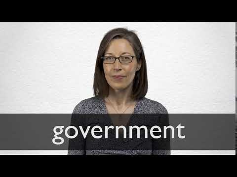 How to pronounce GOVERNMENT in British English