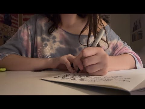 ❀ asmr writing, paper sounds, etc (lofi asmr!)