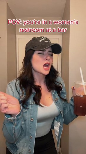 Women's Bathroom Hype Team Encounters in a Bar