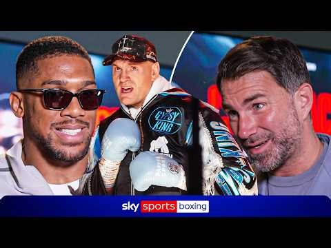 Anthony Joshua & Eddie Hearn talk Tyson Fury ahead of Kristian Prenga warm-up fight 👀