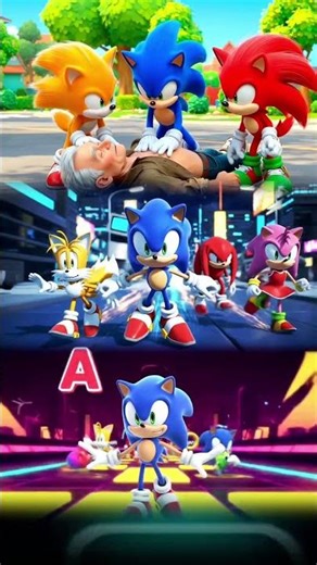 sonic team emergency CPR, Scary Sonic 🆚 Scary Shadow 🆚 Scary Silver 🆚 Tail _ coffin dance _ #sonic