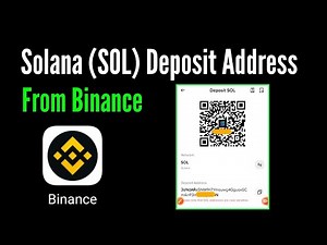 How to find and get Solana (SOL) deposit address from Binance / Binance sol address