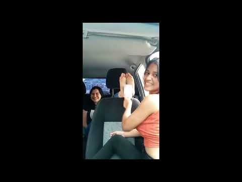 Reflexology Project Ep 52!Prev!Daniela takes revenge on Victoria!Tickling Feet Trapped in A Carseat!