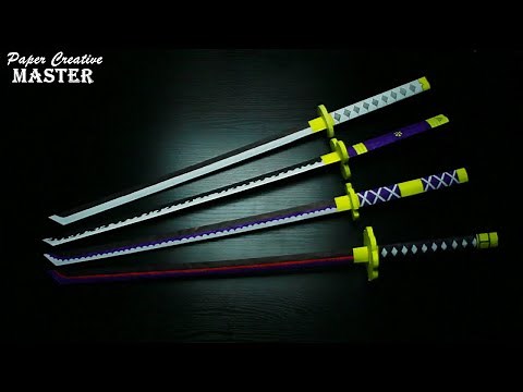How to make a Zoro Sword out of paper / One Piece / Zoro sword