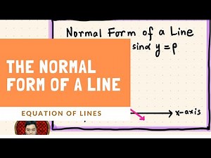 Normal Form of a Line