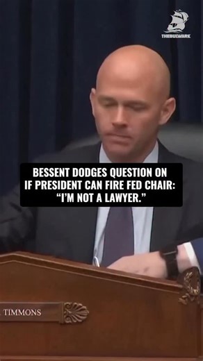 Rep. Torres: “Does the president have the constitutional authority to remove the chair of the Federal Reserve because of a policy disagreement?” Bessent: “I’m not a lawyer, and I don’t have an opinion.” | The Bulwark