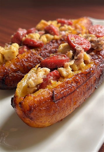 Delicious Plantain Boat Recipe with Ground Beef