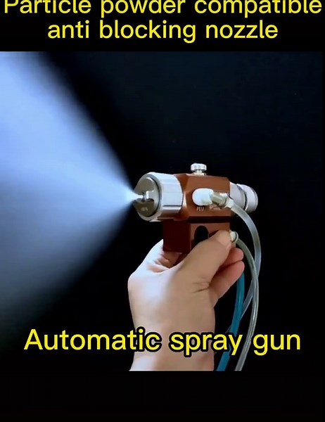 Automatic spray gun anti blocking nozzle , particle powder is compatible #spraygun #paintspraygun #spraypainting