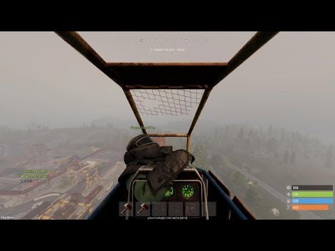 Rust First successful backflip landing in attack heli with a subscriber