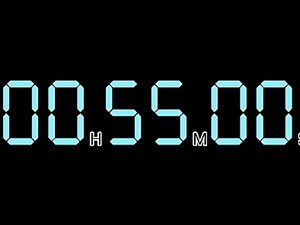 55 Minute Countdown Timer ⏰ | With Alarm | Full Screen HD Digital Timer