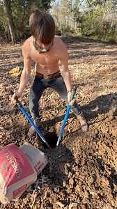 Digging a post hole by hand | Shem Samuel Nichols