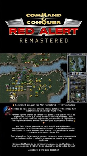 🔥 Command & Conquer: Red Alert Remastered – 4v4 | Twin Waters