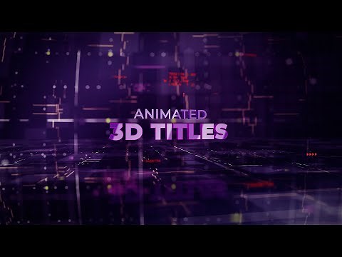 3D Text Titles Template for After Effects || Free Download