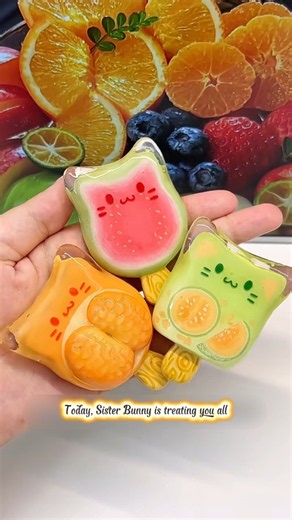 🍉🍊 DIY kem trái cây mèo con | Cute Kitty Fruit Popsicles #CuteDIY #MiniCraft #diycrafts #asmr