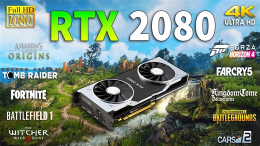 GeForce RTX 2080 test in 10 games 1080p and 4K