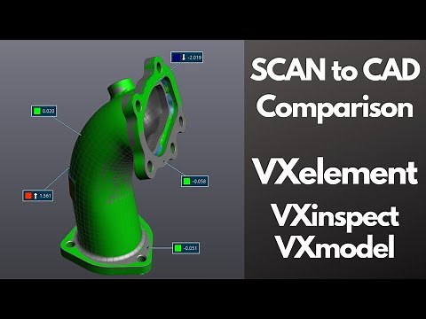 SCAN to CAD Comparison with VXinspect | SCAN to CAD Reverse Engineering