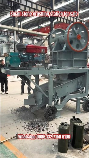 Multifunctional mini stone crushing station,small rock crusher, small jaw crusher machine for sale