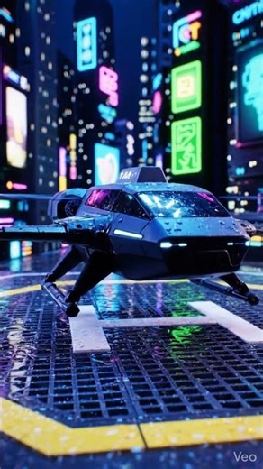 How do futuristic vehicles achieve vertical landing?