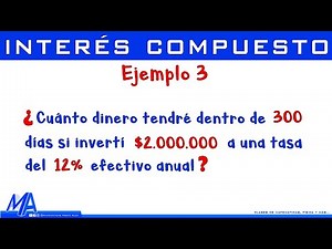 Compound Interest | Example 3: Finding the Final Value or Amount