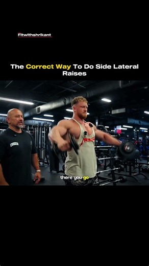 Master the Lateral Raise: The "Pitcher Pour" Technique | Perfect Lateral Raise 🔥 Cue #gym #shorts