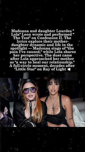Madonna & Lourdes Leon Duet on 'The Test' — A Mother Daughter Healing Moment 🎤💔#Madonna