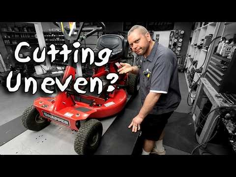 Snapper Rear Engine Riding Mower Cutting Uneven? Full Diagnosis & Repair With Deck Leveling