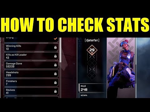How to Check your Stats In Apex Legends (Apex Legend Wins & Kills Tracker)