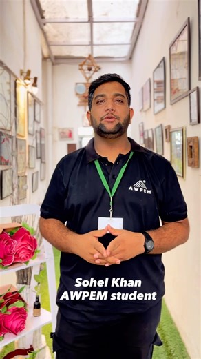 Student sharing his event management course journey at AWPEM, event management institute in Jaipur.