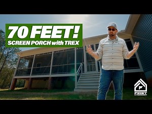 70-Foot Screen Porch with Trex Decking — Here’s How It Turned Out!